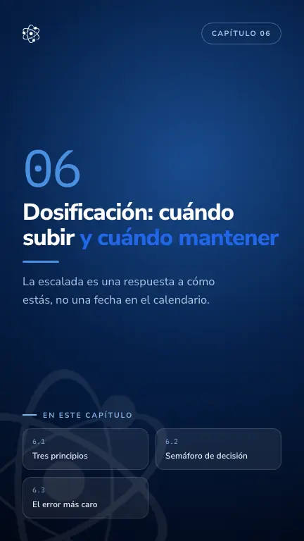 Página de la escalada de dosis